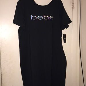Black tee Shirt dress by BEBE